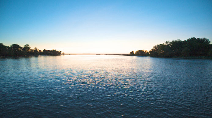 Tôt le matin au lac Saint-Pierre