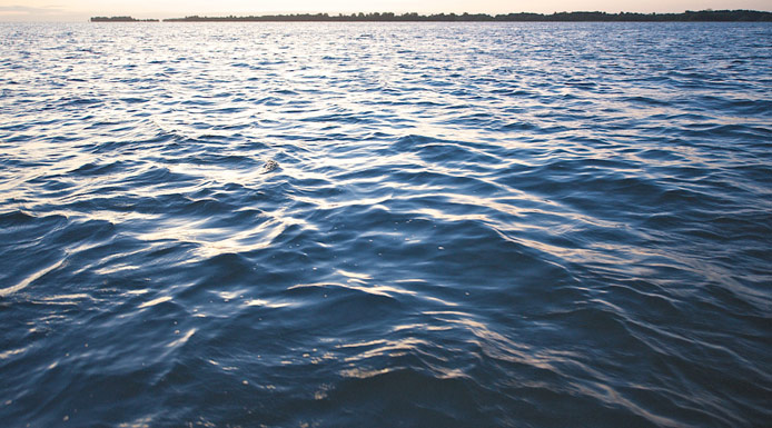 Vagues sur le lac Saint-Pierre