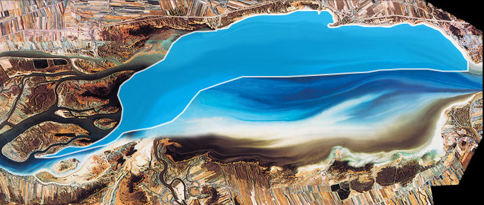 Satellite photograph of Lake Saint-Pierre