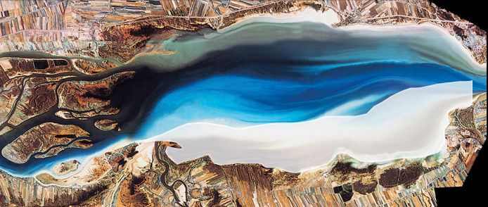 Satellite photograph of Lake Saint-Pierre