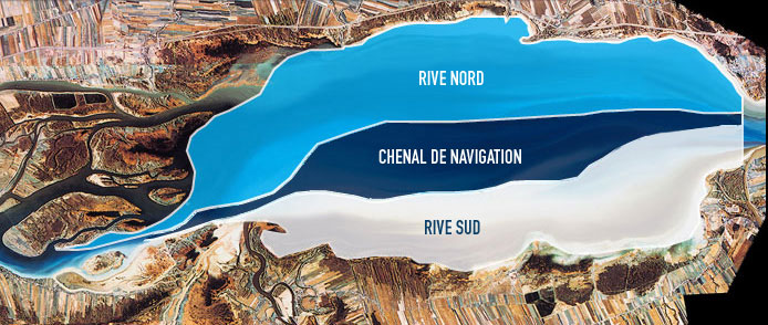 Photo par satellite du lac Saint-Pierre